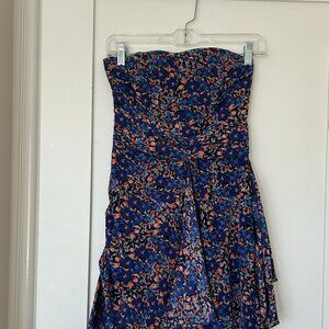Club Monaco Strapless Silk Dress Size 2